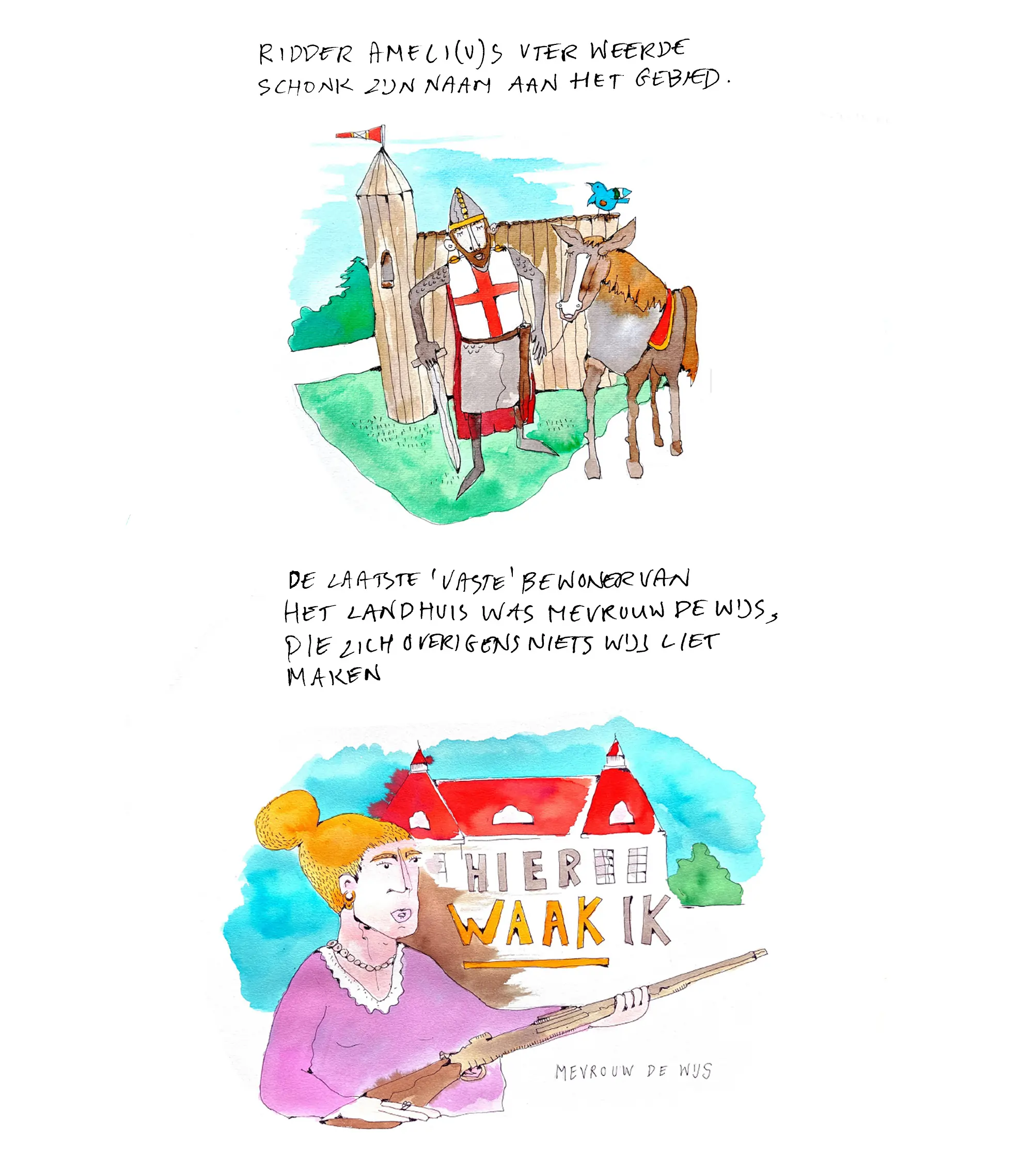 ridder en vrouw