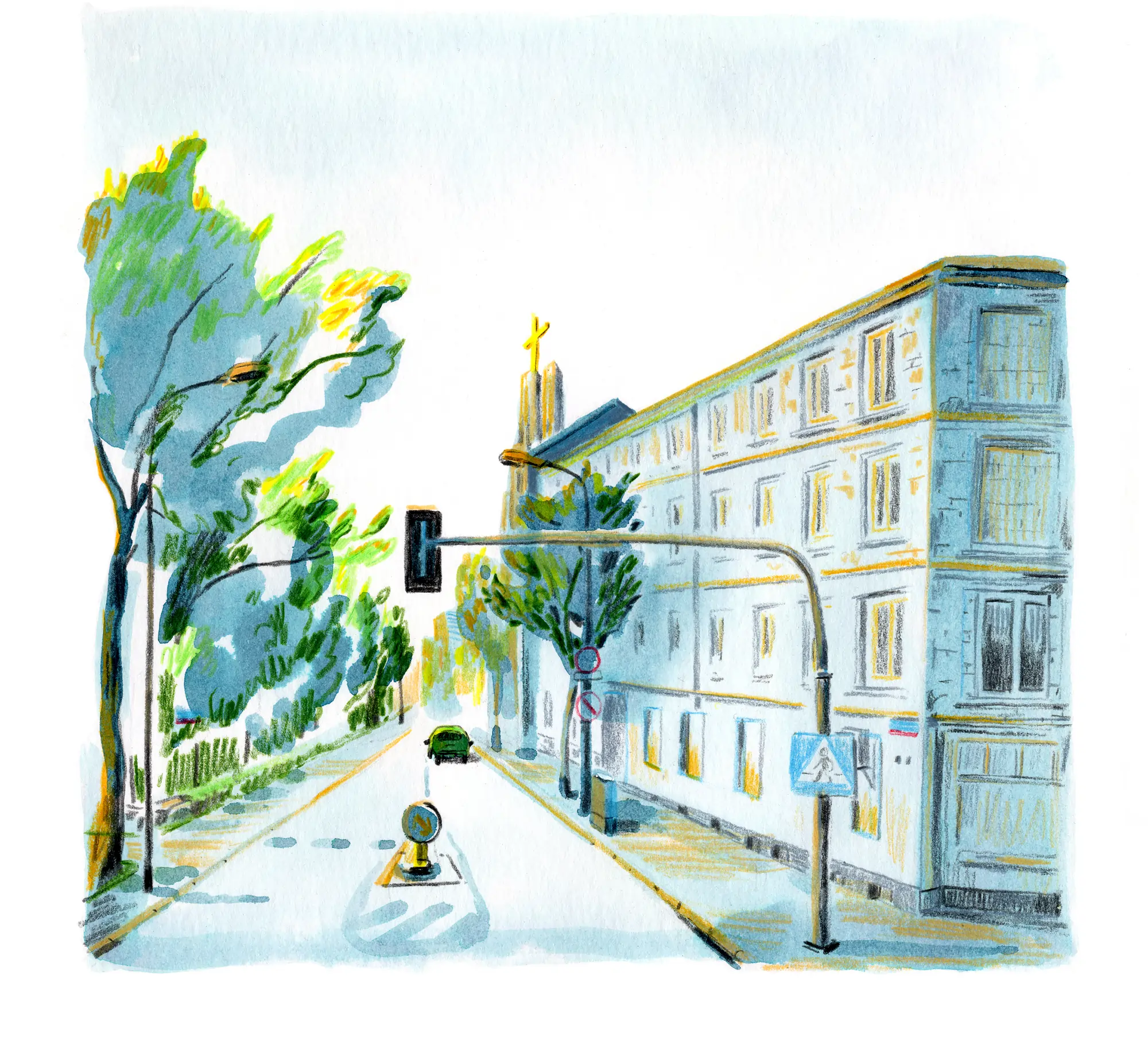 street in warsaw