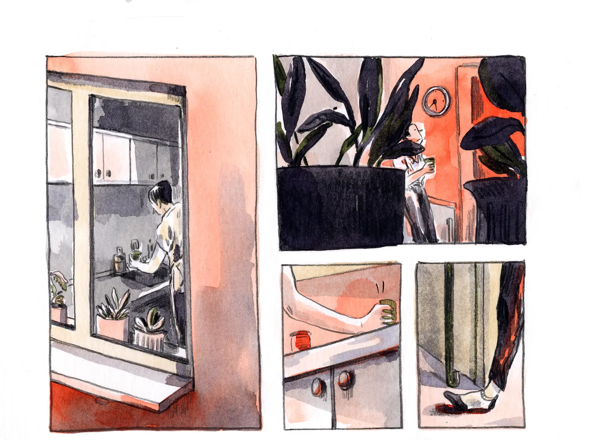 woman in apartment