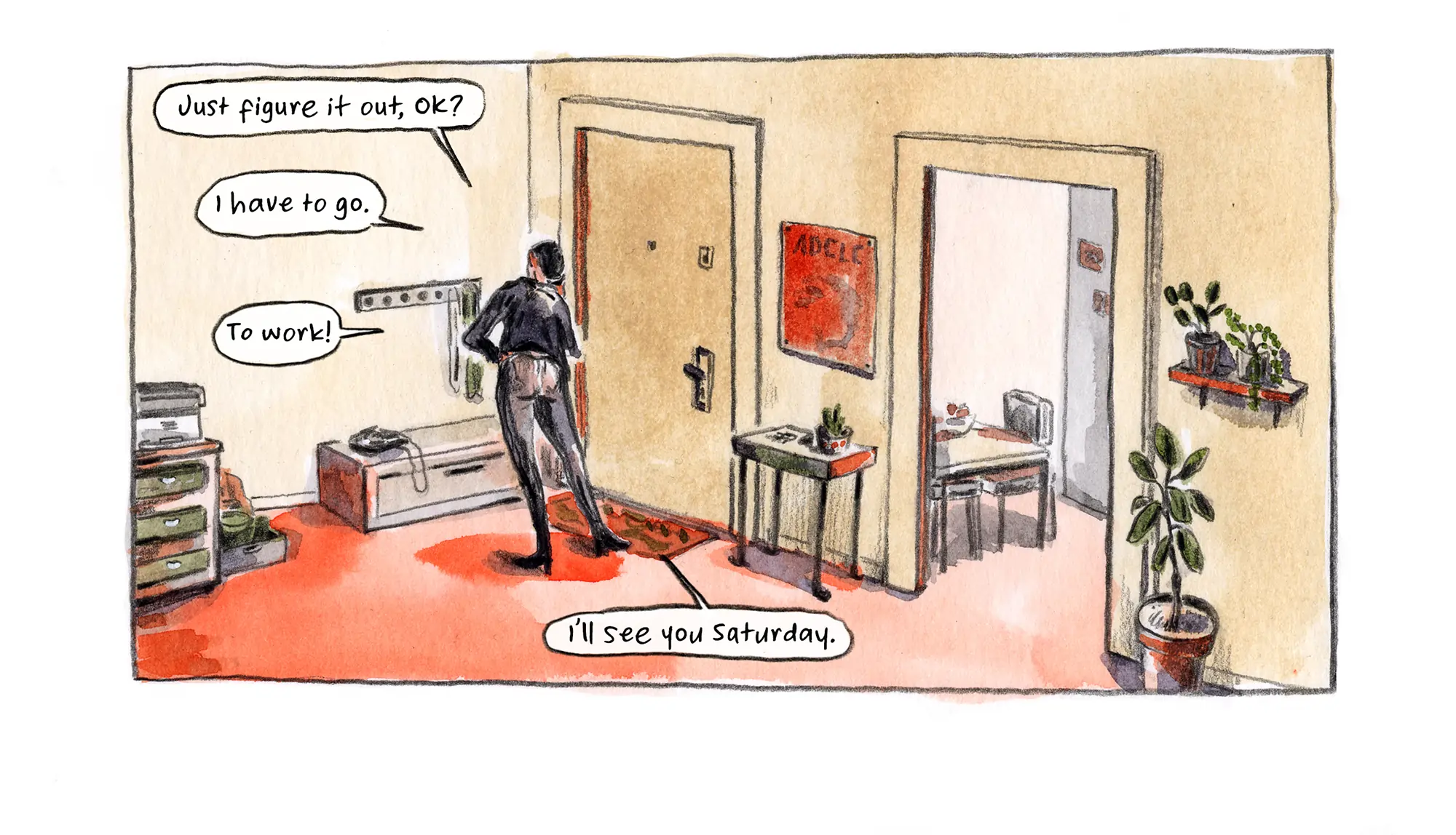woman in room
