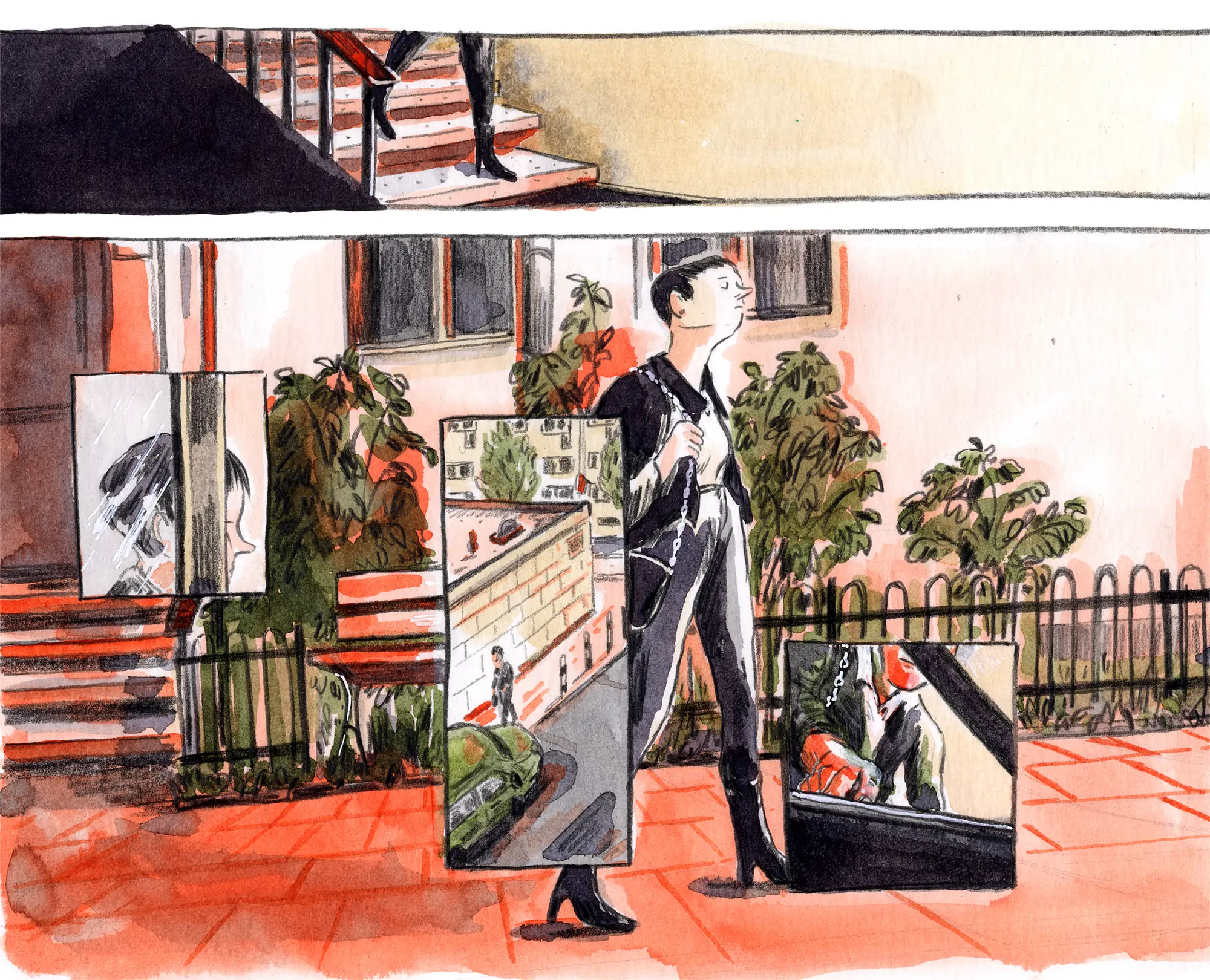 woman in apartment